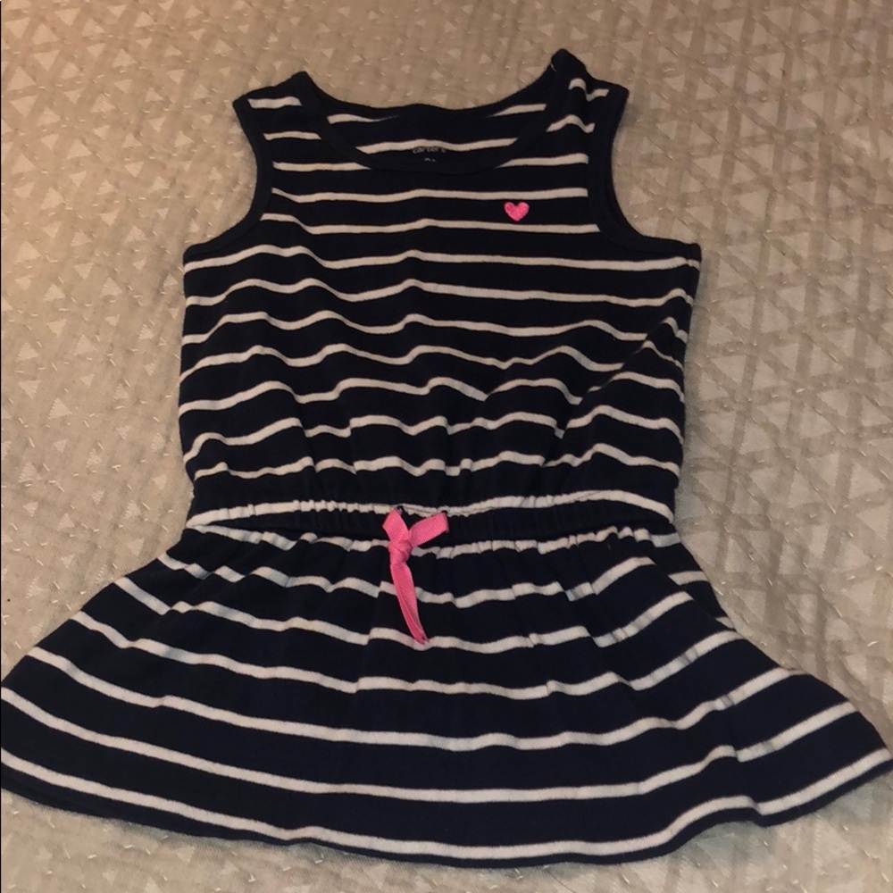 Carters girls stripped shirt with ruffle 3T - Picture 2 of 4